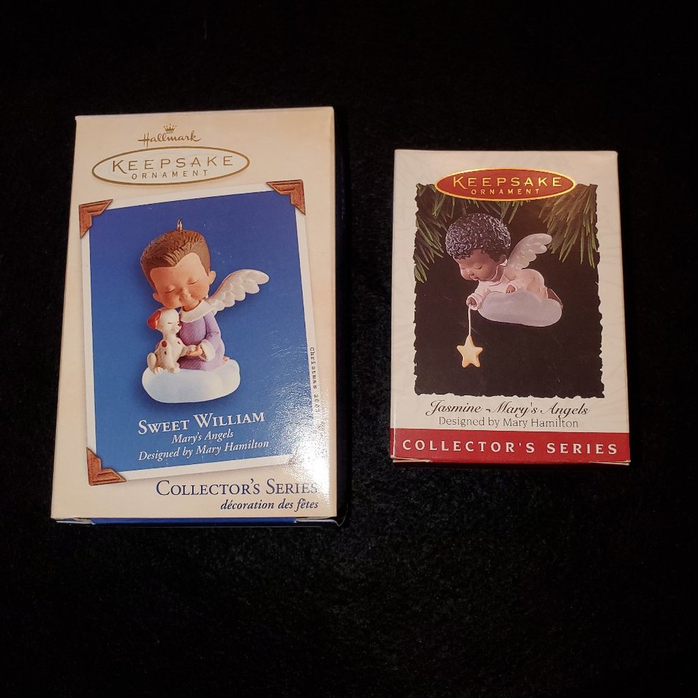 Hallmark Keepsake Mary's Angels Sweet William and Jasmine by Mary Hamilton NIB